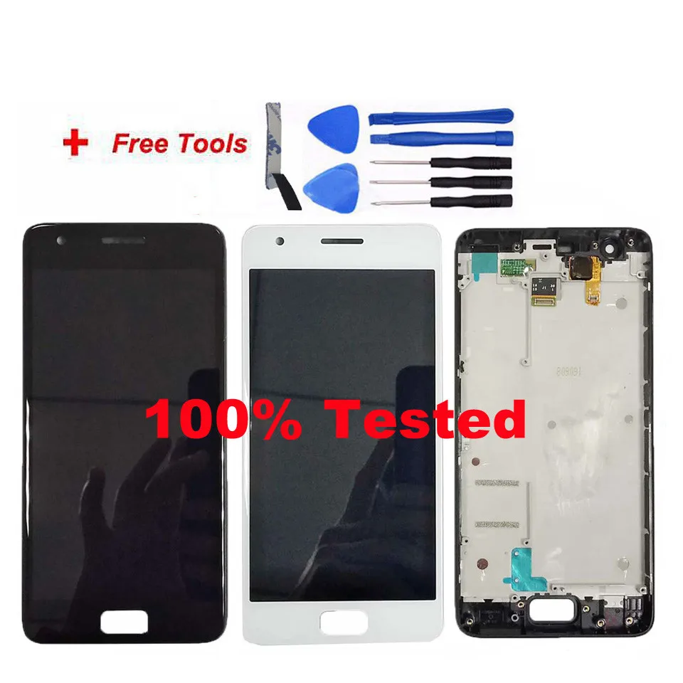 100% протестированный для lenovo zuk z2 ЖК дисплей + сенсорный экран в сборе