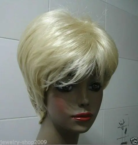 HOT Free Shipping &gt&gt&gt&gtNew wig Cosplay Short Light Blonde Women's Wig |