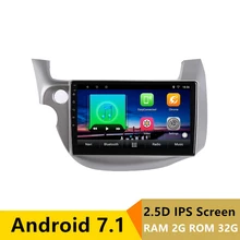 10″ 2+32G 2.5D IPS Android 7.1 Car DVD Multimedia Player GPS For honda Fit jazz 2008 2009 2010-2013 car radio stereo navigation