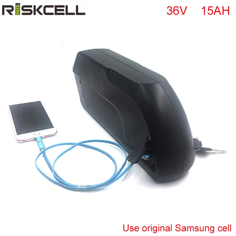 

e-bike battery 36v 15ah 1000W Samsung Tigershark lithium electric bike battery with 5V USB output +Charger+bms