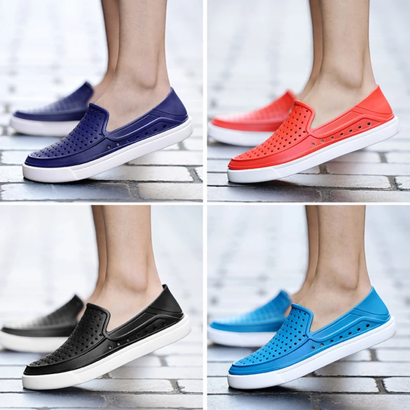 New Spring And Summer Large Size EVA Hole Shoes Men's Fashion Casual Sandals Outdoor Waterproof Breathable Male Sandals Crocse
