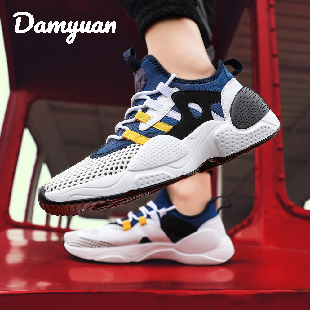 

Damyuan 2019 New Sneakers Man Summer Running Shoes Man for Adults Trainers Lace-up Outdoors Athletic Comfortable Sport Shoes