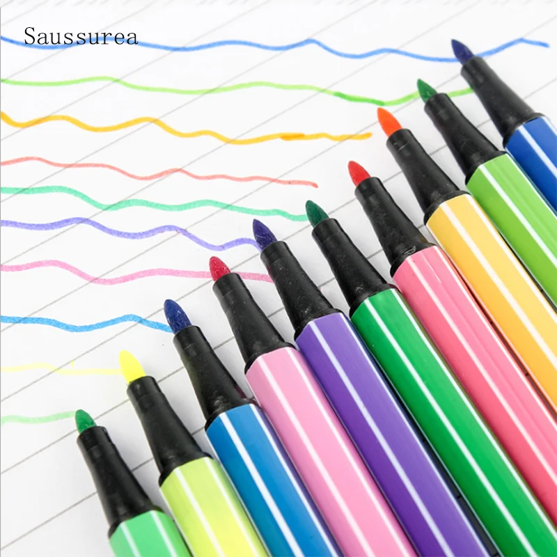 Вода Цвет карандаши для маленьких детей с изображением 12/24/36 Цвет нетоксичные Смываемые Ручка Картина "Знак" детская художественная школьные маркеры офисная ручка