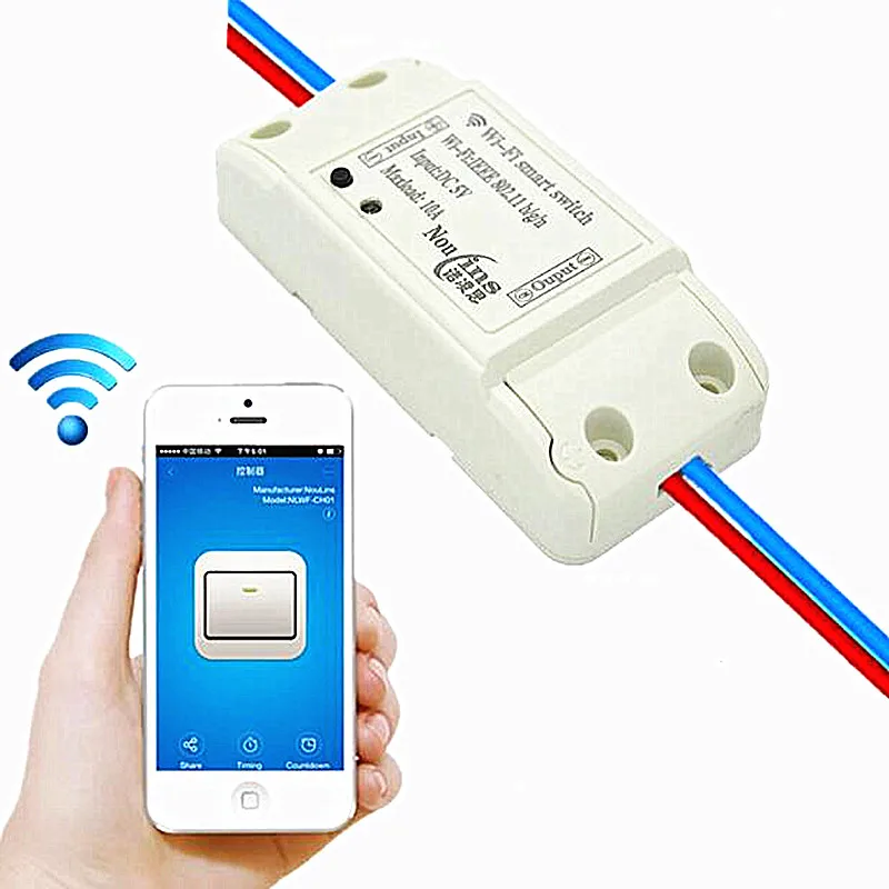 1CH 5V DC Smart Wireless WiFi Light Switch wi fi Module Controlled by