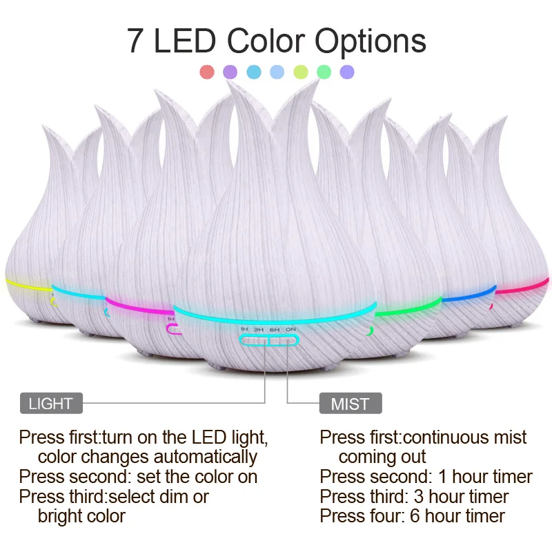  400ML Remote Control essential oil diffuser Air humidifier cool mist maker with aroma diffusers ult