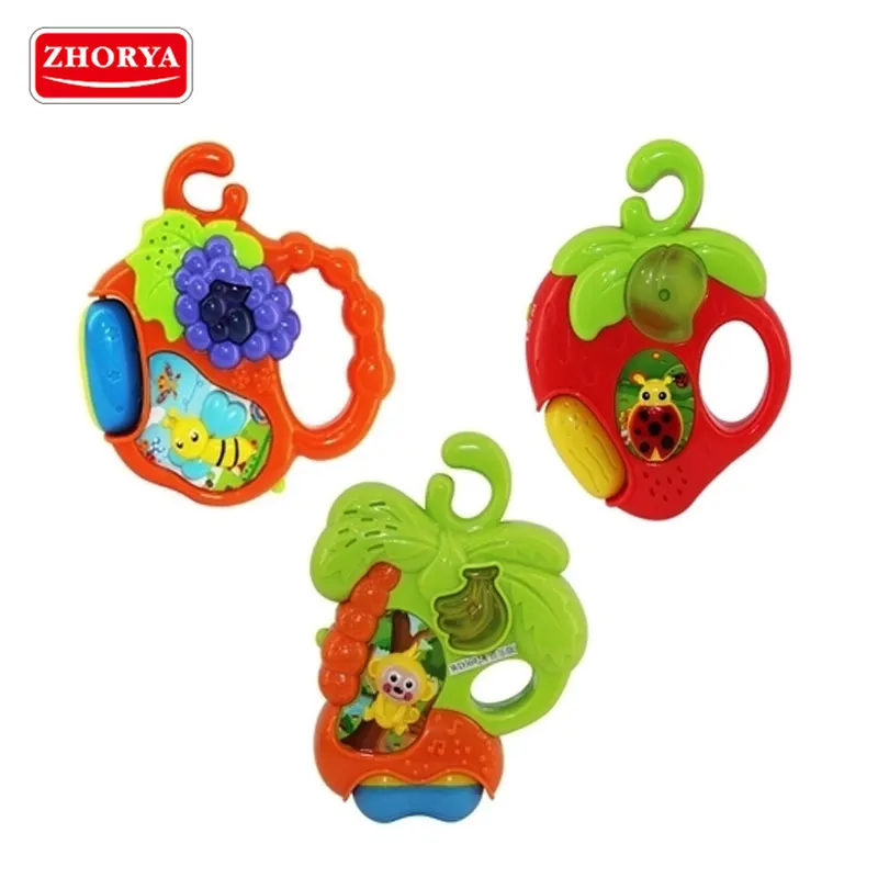 

Zhorya toys Baby Rattle toy with light and music safe Plastic Hand Funny cognitive and sensory Mobiles Toys for kid Gifts