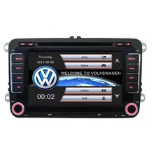 7 2 Din Capacitive Touch Screen Car DVD Player GPS for VW JETTA GOLF MK5 MK6