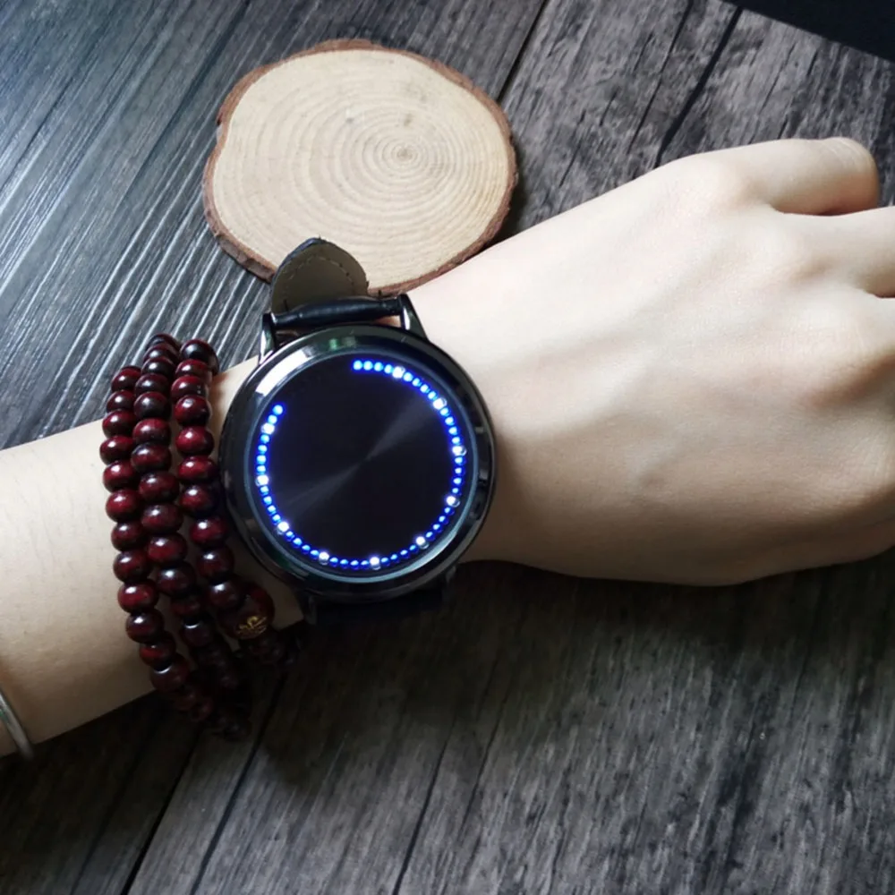 how to set led watch touch screen