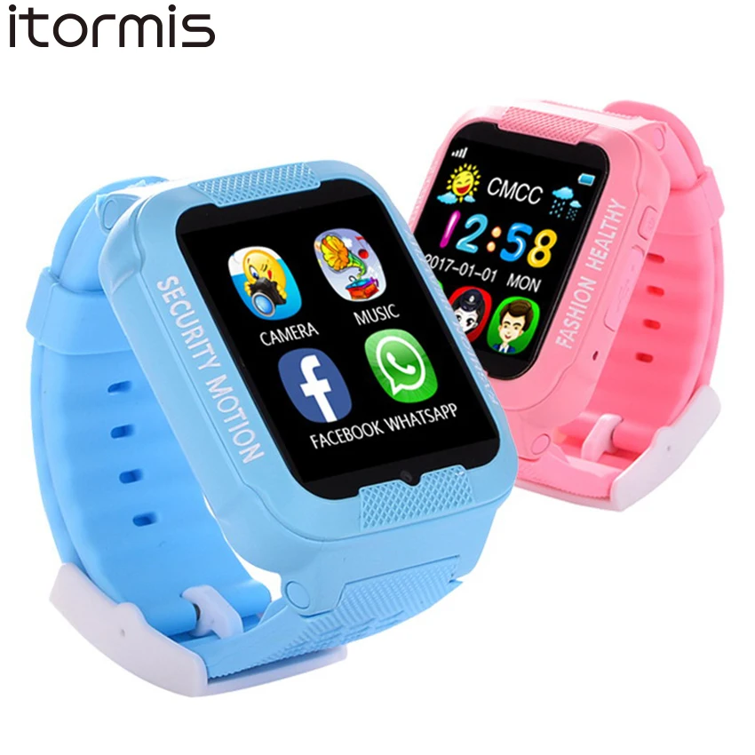 ITORMIS Kids Smart Watch Kids GPS Watch Baby Smartwatch Security Safety GPS Location Finder Tracker baby watch for iOS Android