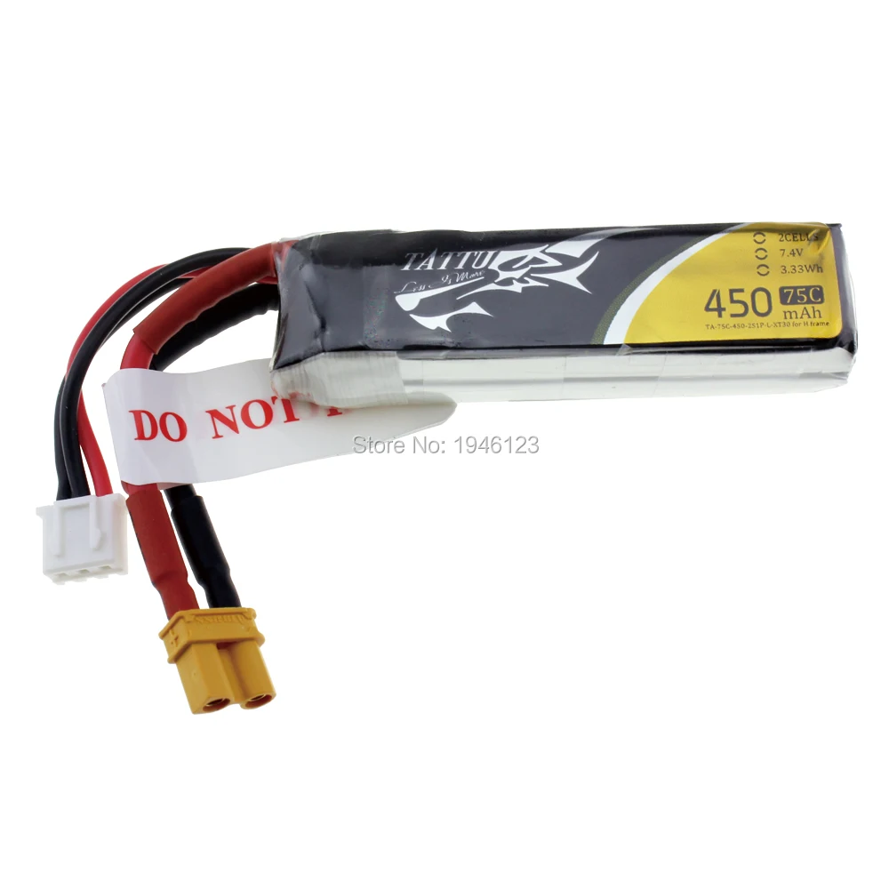 Batterie Lipo Tattu 450mAh 11.1V 25C 3S