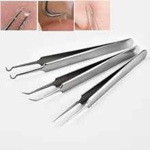 3 шт. угорь Вышивка Крестом Иглы Прыщ Extractor Черноголовых Пинцет порока comdene удаления Инструменты умывания пор Тематические товары про рептилий и земноводных co963