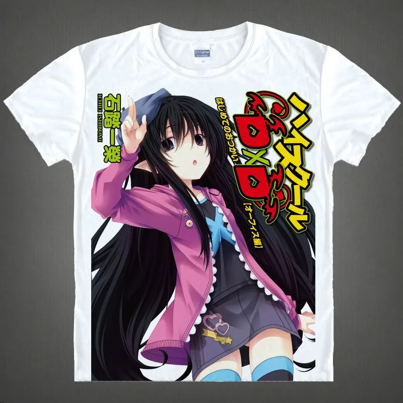 High School Dxd Issei Hyodo Rias Mens Unique Anime T Shirt 3d Print Short Sleeve Casual Cosplay T Shirt Camisetas Masculina T Shirt Sport Shirt Panelshirt T Shirt Aliexpress