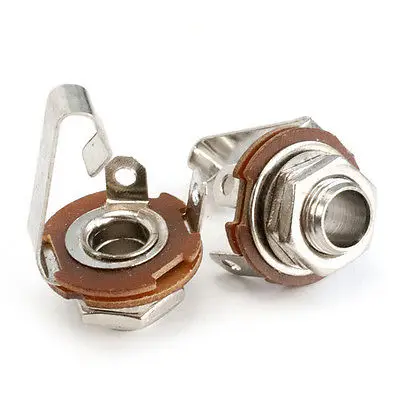 

DHL/EMS 10*100pcs,MONO 1/4 inchesJack socket for Les Paul Strat Tele Plate -A1