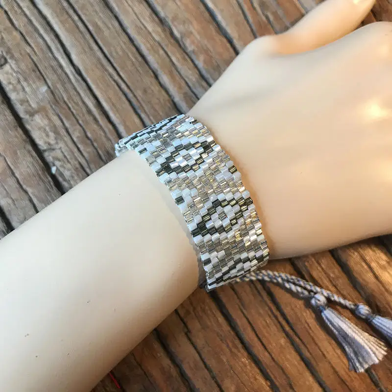 

SHINUSBOHO Men Pulseras Fashion Geometric Jewelry Boho Miyuki Bracelet for Women Handwork Gifts Friendship Bracelet Adjustable