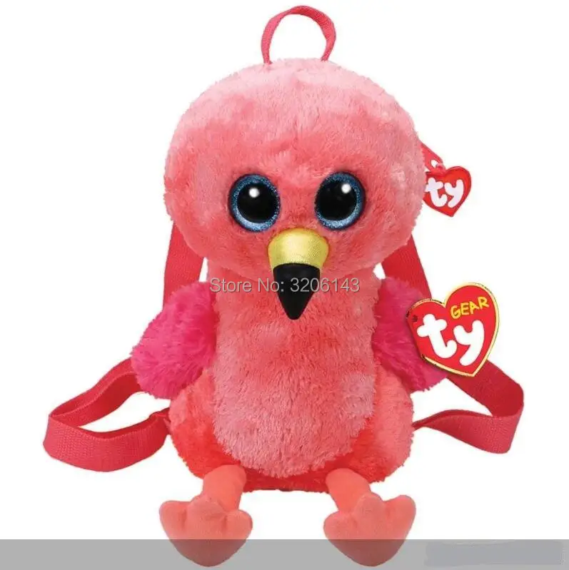 

TY Gear Backpack - GILDA the Flamingo 13" 32cm Plush Shoulder Backpacks Plush Soft Toy Collectable Adjustable Straps with Tags