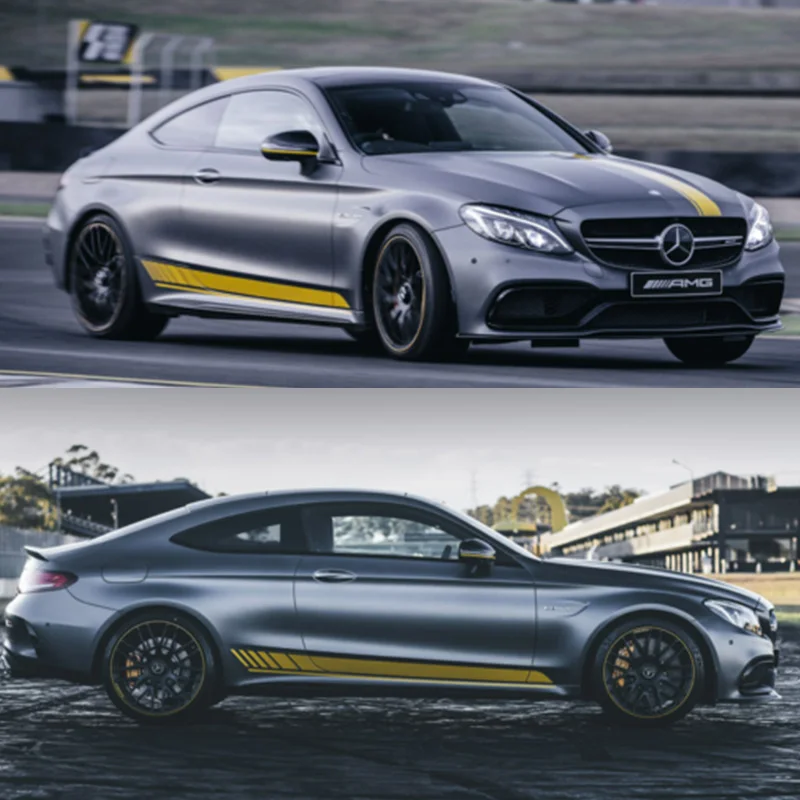 Автомобильная боковая юбка креативные наклейки только для Benz универсальные