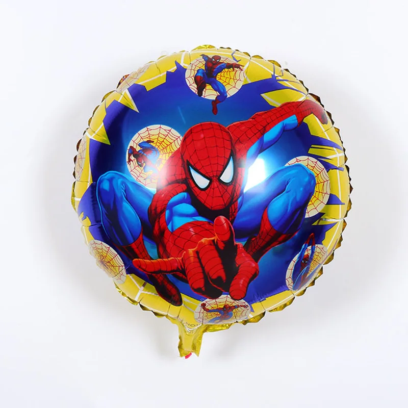 1 шт. 18 дюймов круглый гелиевый алюминиевый шар Человек-паук детские игрушки Воздушные шары День рождения украшения детские товары