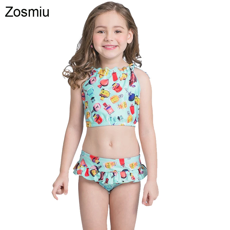 

Wholesale Children Swimwear Bikinis Kids Summer Two Pieces Skirted Swimsuit Girl Bikini Set Beachwear Summer Biquinis For Girls