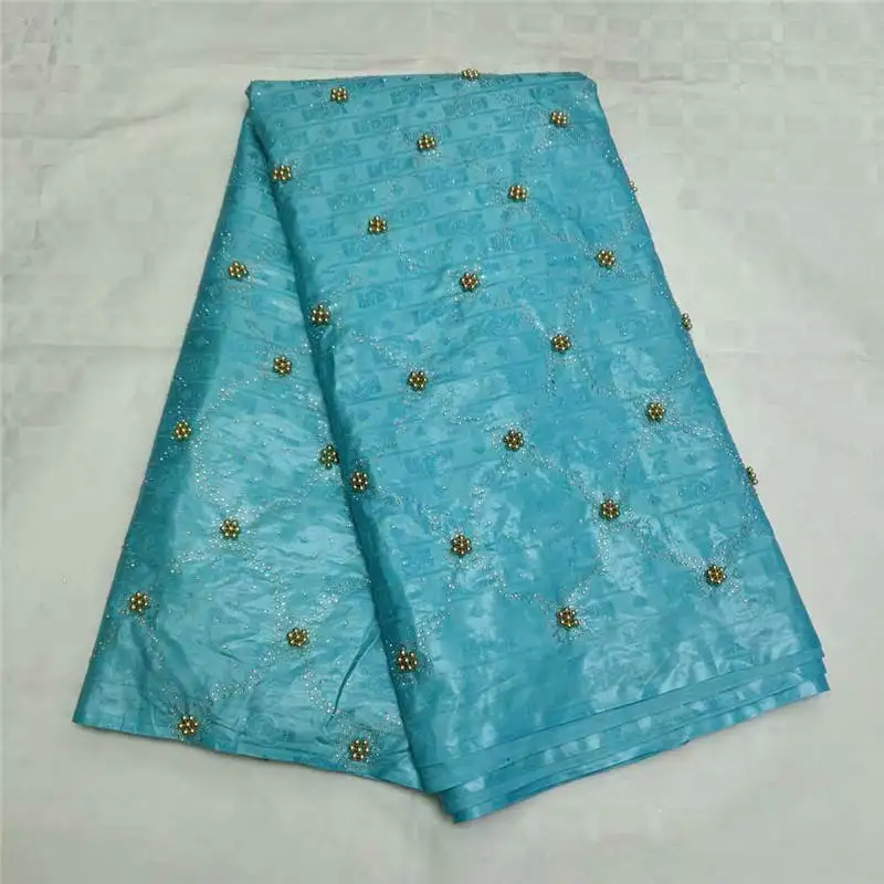 

TL!African Bazin Riche Getzner Lace Fabric 2019 New Design Embroidered High Quality bazin lace 5 yards ! P52960