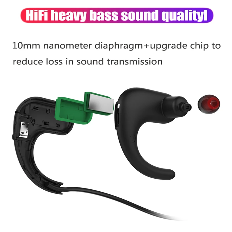 S12 bluetooth наушники стерео HIFI бас гарнитура встроенный 8G память IPX8
