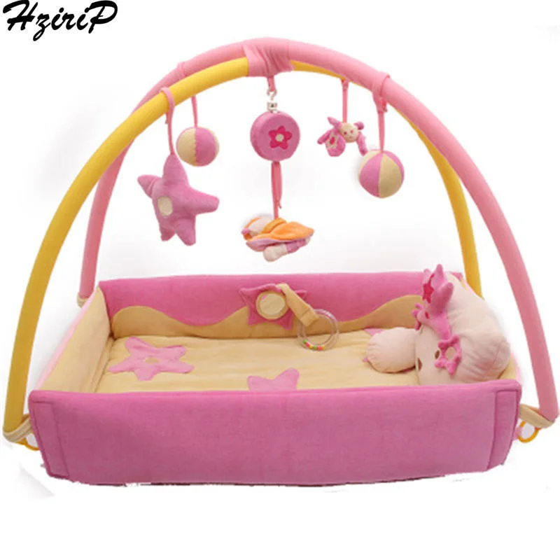 

HziriP Princess Prince Music Baby Game Blanket Stand Rack Carpet Canvas Multifunctional Music Baby Crawling Mat Split Joint Toys