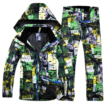 

Ski suit men's winter warm and windproof waterproof outdoor sports snow sports hot brand ski equipment ski jackets and pants
