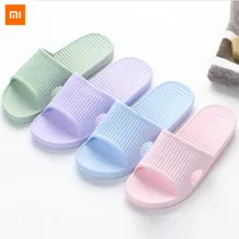 Тапочки Xiaomi mijia мягкие женские, мужские, детские сандалии Нескользящие домашние тапочки для душа детские повседневные тапочки умный дом