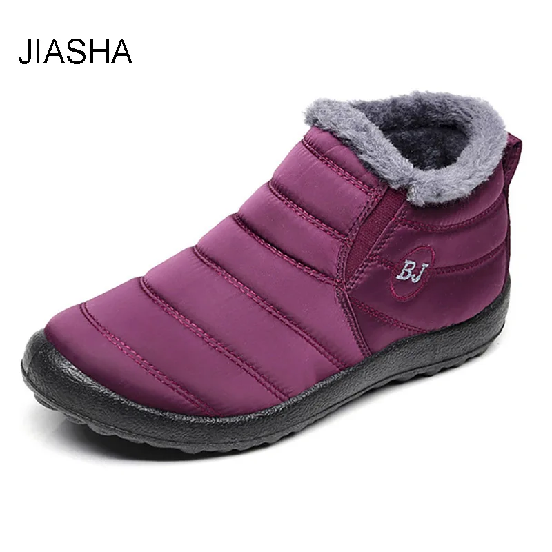 

Couple Style Women Shoes 2018 Newest Women Boots Plus Size Ankle Snow Boots Waterproof Short Plush Warm Winter Boots Women