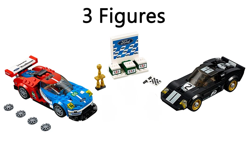 Бренд 28004 Technic Speed Champions 2016 Ford Gt & 1966 строительные блоки фигурки Кирпичи Игрушка