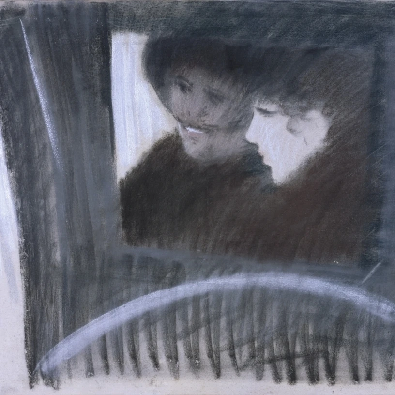 In A Cab (In Fiacre) Poster Print (36 x 24)