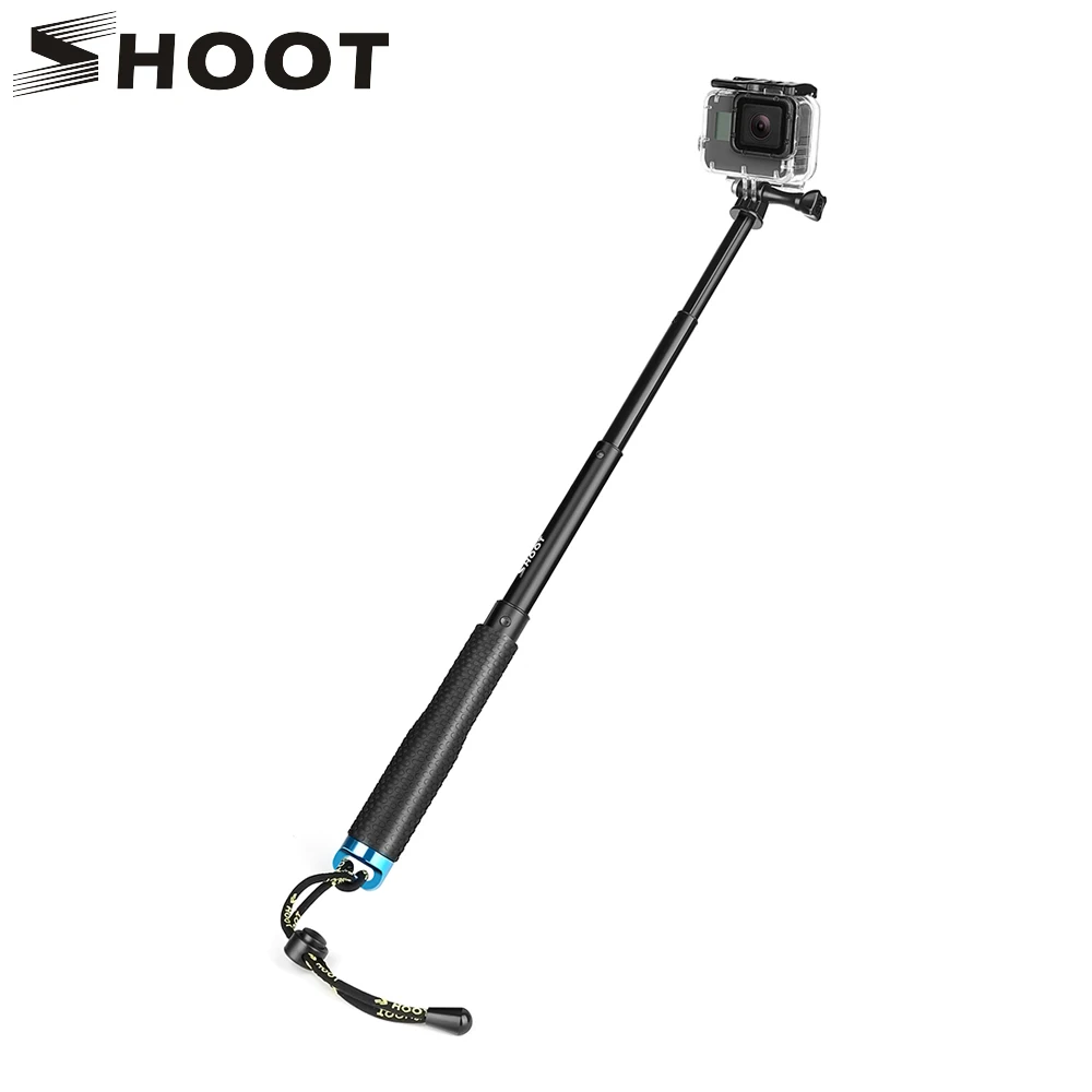 SHOOT 19-49cm Portable Selfie Stick Extend Monopod For Gopro Hero 7 6 5 4 HERO5 Session Xiaomi yi 4K SJCAM SJ4000 Eken h9 Camera цена SHOOT 19-49cm Portable Selfie Stick Extend Monopod For Gopro Hero 7 6 5 4 HERO5 Session Xiaomi yi 4K SJCAM SJ4000 Eken h9 Camera цены онлайн
