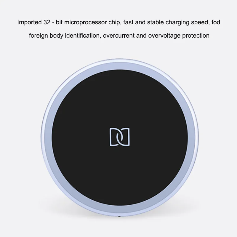 KOC3499_4_Qi Wireless Charger for iPhone X8 Fast Wireless Charging pad for Samsung S9S9+ S8 Note 9 9+ 8 Zinc Alloy Wireless Charger