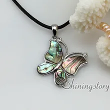 Бабочка ушка Seashell Mother Of Pearl устрицы морской раковины и горный хрусталь кристалл кулон ожерелья 2013 дешевые ювелирные изделия ручной работы