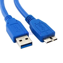 $ Number pies de cable usb 3.0 para toshiba canvio de escritorio externo unidad de disco duro de 1 tb 2 tb 3 tb, canvio Basics 3.0 500 GB 750 GB 1 TB 2 TB-Azul