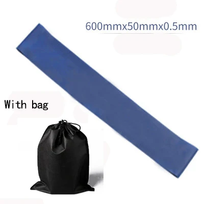 5 видов цветов резинки для йоги, Уличное оборудование для фитнеса, 0,35 мм-1,1 мм, резинки для пилатеса, занятий спортом, тренировок - Цвет: Blue with Bag