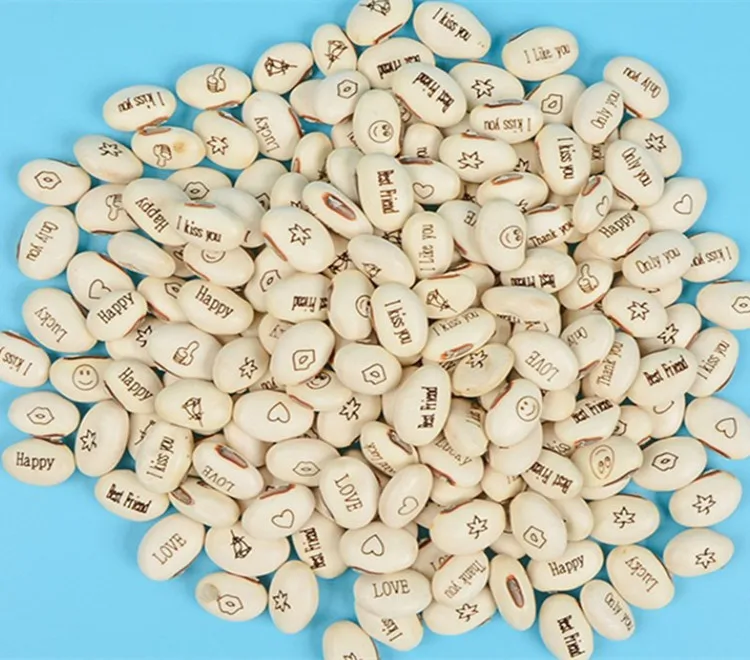 

100 PCS Magic Growing Message Beans Bonsais Magic Bean English Magic Bean Potted Green Office Home Decor for Flower Pot Planter