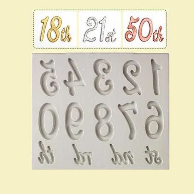 1 PZ Grandi Numeri Silicone muffa fondente stampo cake decorating strumenti choc 1 PZ Grandi Numeri Silicone muffa fondente stampo cake decorating strumenti choc