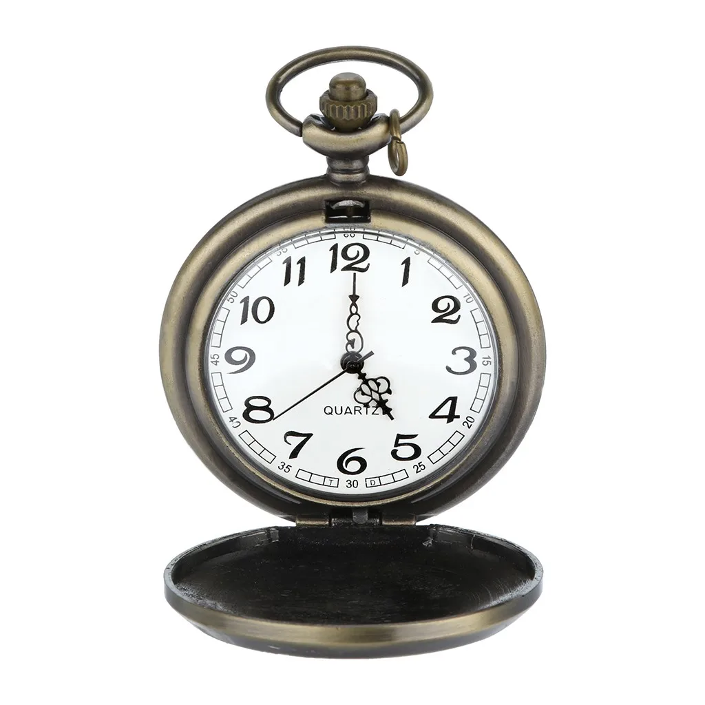 Reloj de bolsillo персонализированный узор стимпанк ВИНТАЖНЫЕ КВАРЦЕВЫЕ римские цифры