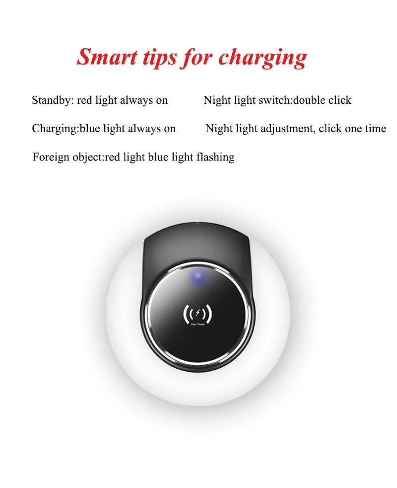 03LED Night Light Wireless Charger