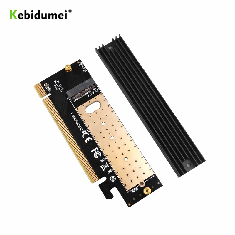 Карта памяти kebidumei M.2 NVMe SSD NGFF к PCIE 3 0 X16 X4 адаптер карта расширения интерфейса с