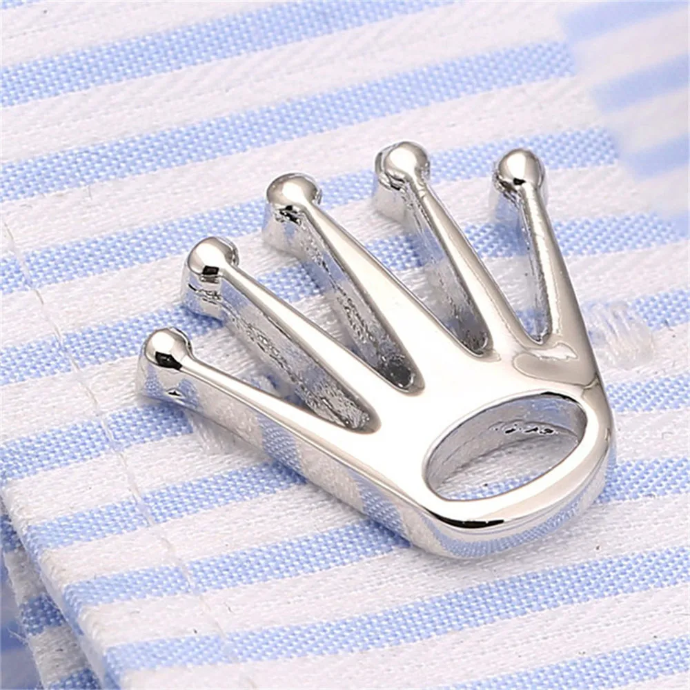 Fashion-Crown-Cufflinks-Top-Tuxedo-Shirt-Button-Bonito-Wedding-Groom-Laser-Cuff-links-Perfect-Quality-Men