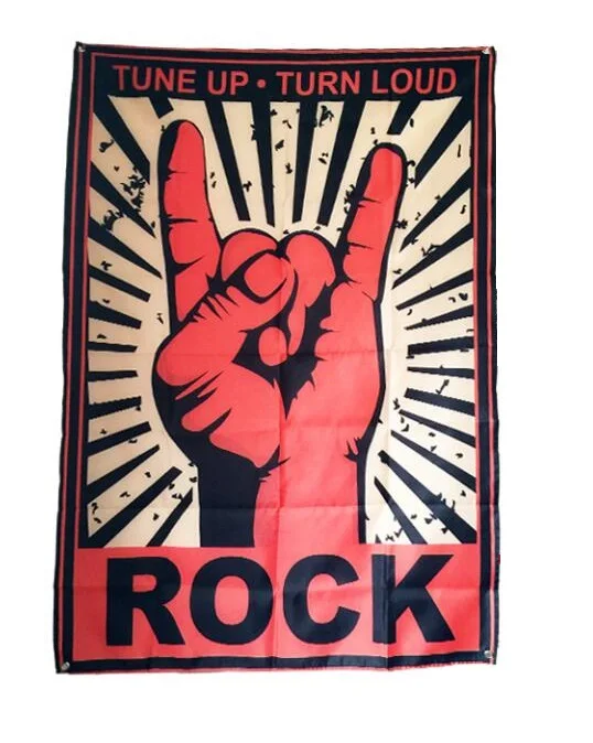 Rock Music Tapestry Hippie Tapestry Custom 192cm Polyester Cloth