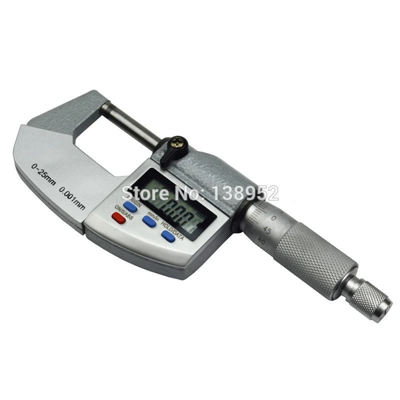 0-25mm 0.001mm IP65 Waterproof Digital Micrometer 25mm outside micrometer Caliper thickness gauge Electronic micrometer