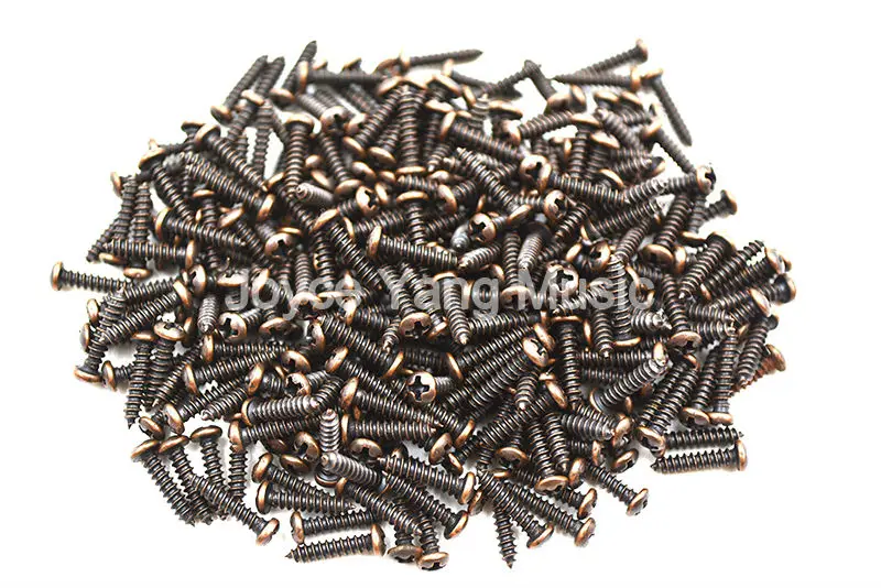 Niko 100pcs Bronze Guitar Screws 2.1*10mm For Guitar Bass Machine Head