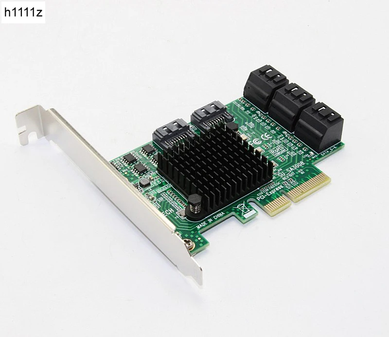 SATA карта PCI e Express для 3 0 III SSD PCIe 8 портов плата расширения адаптер Райзера с