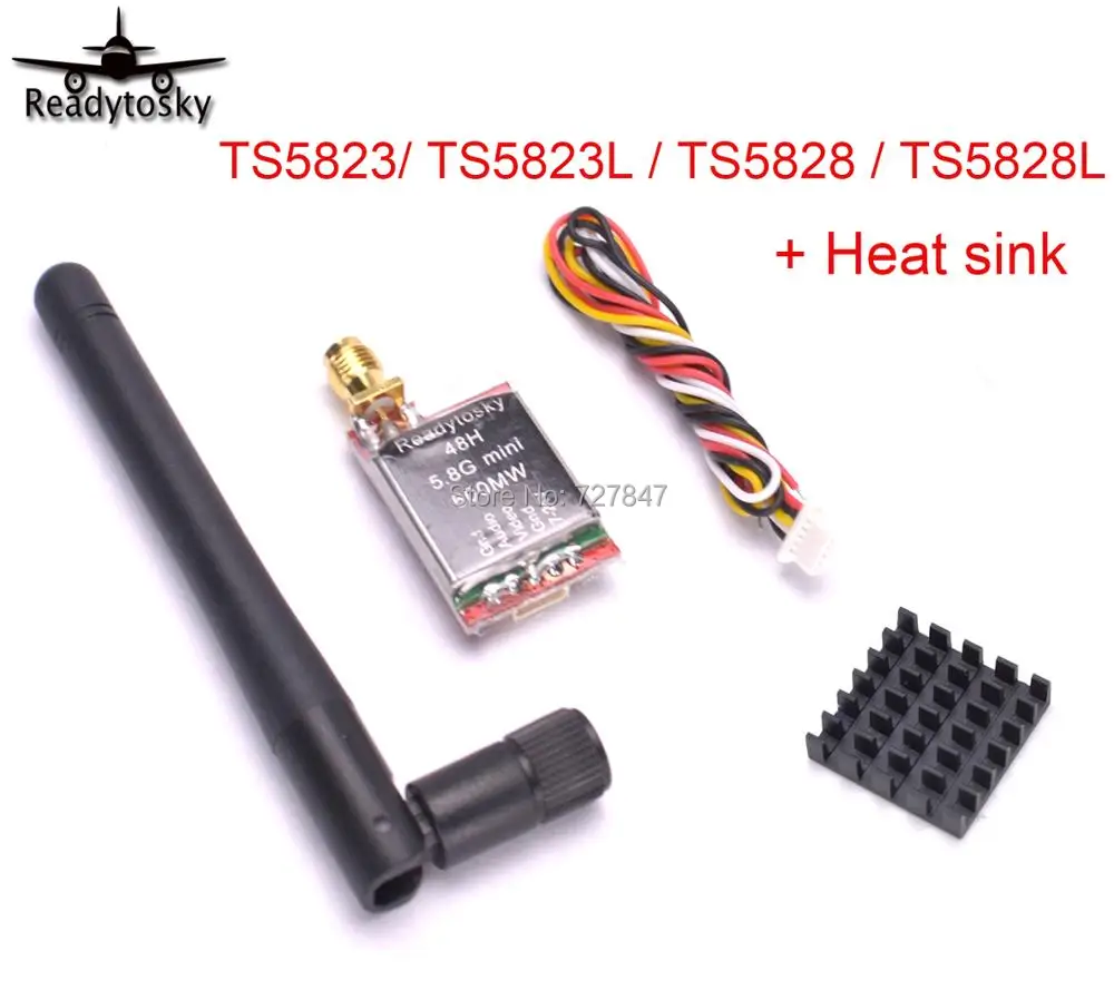 Миниатюрный FPV передатчик с радиатором для гоночного дрона 5 8G 48 каналов TS5828/TS5828L