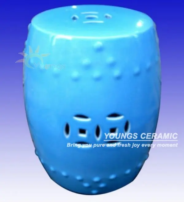 Jingdezhen глазурованная керамическая напольная садовая табуретка | Мебель