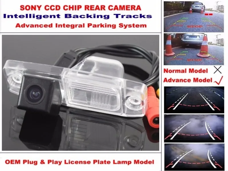 For KIA Carens  Ceed  Rondo  Cerato  Forte K3 Smart Tracks Chip Camera HD CCD Intelligent Dynamic Rear View Camera (3)