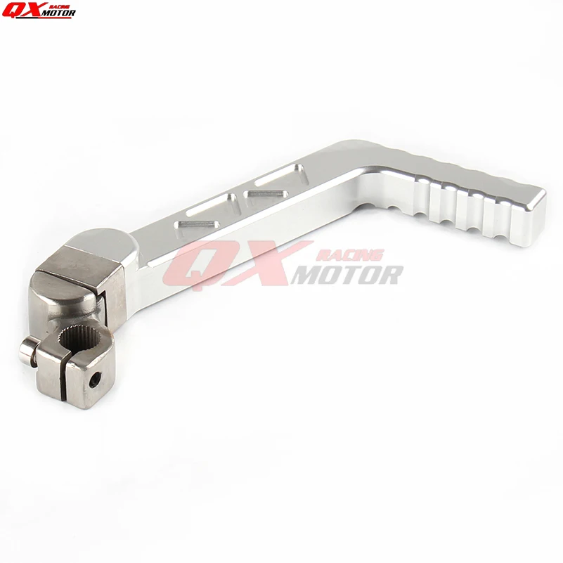 13 мм CNC кованые стартер рычаг педаль серебро ДЛЯ CRF BBR KLX TTR 50 70cc 110cc 125cc YX LF двигатель Грязь велосипед ямы Запчасти