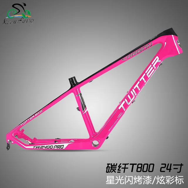 

TWITTER TW2400PRO MTB XC Mountain Bikes Carbon T800 Frame 13.5inch Height 24inch Wheelset Suitable for Ladies Students BMX Bike